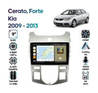 Штатная магнитола KIA Cerato, Forte 2009 - 2013, Wide Media MT9019QU-4/32 для авто с климат