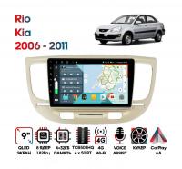 Штатная магнитола Kia Rio 2006 - 2011, Wide Media KS9226QR-4/32