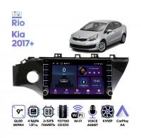Штатная магнитола Kia Rio 2017-2019, Wide Media LC1198ON-2/32B для авто (с кнопкой) российской сборки
