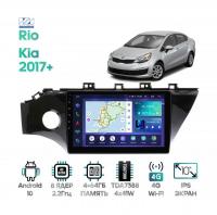Штатная магнитола Kia Rio 2017-2019, Wide Media LC1198QU-4/64 для авто (с кнопкой) российской сборки