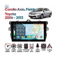 Штатная магнитола Toyota Corolla Axio, Fielder 2006 - 2013 (чёрная), Wide Media KS9094QR-4/32