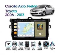 Штатная магнитола Toyota Corolla Axio, Fielder 2006 - 2013 (чёрная), Wide Media MT9094QU-4/32