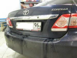 Установка видеокамера на Toyota Corolla 2011